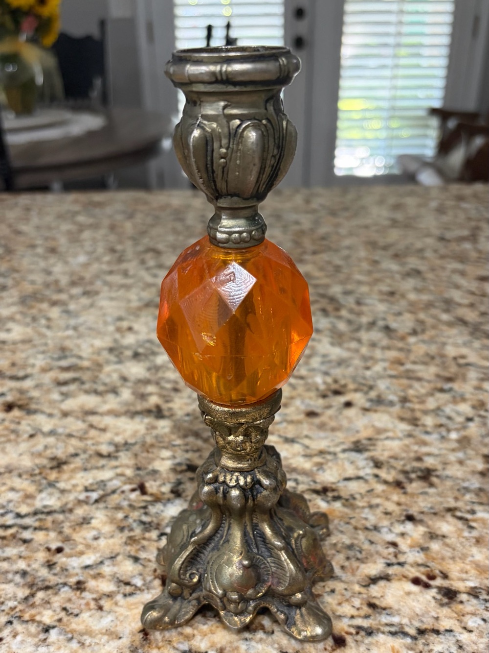 Brass candlestick holder